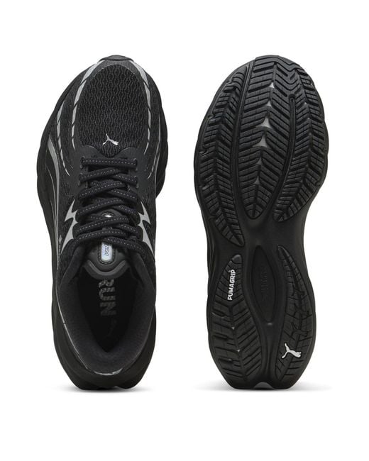 PUMA Black Velocity Nitroâ 4 Gore-Texâ Waterproof Road Running Shoes
