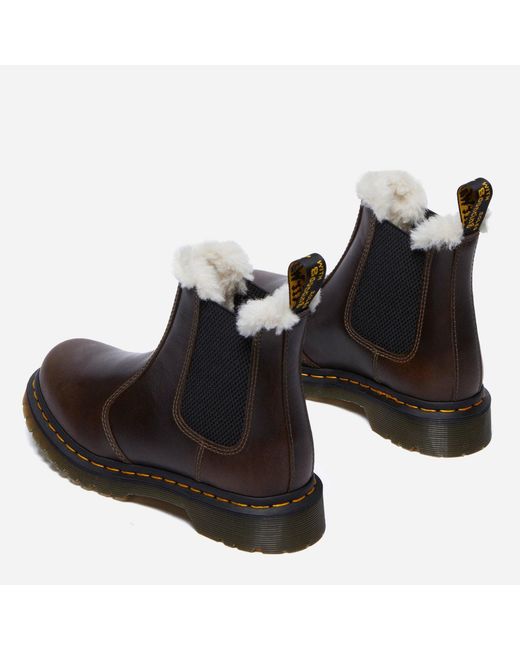 Dr. Martens Brown Leonore Fur Lined Chelsea