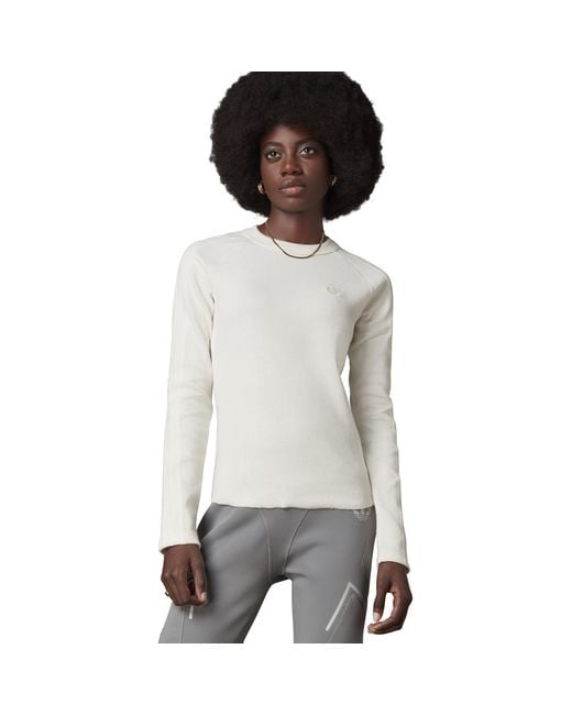 Adidas Originals Gray Waffle Long-Sleeve T-Shirt