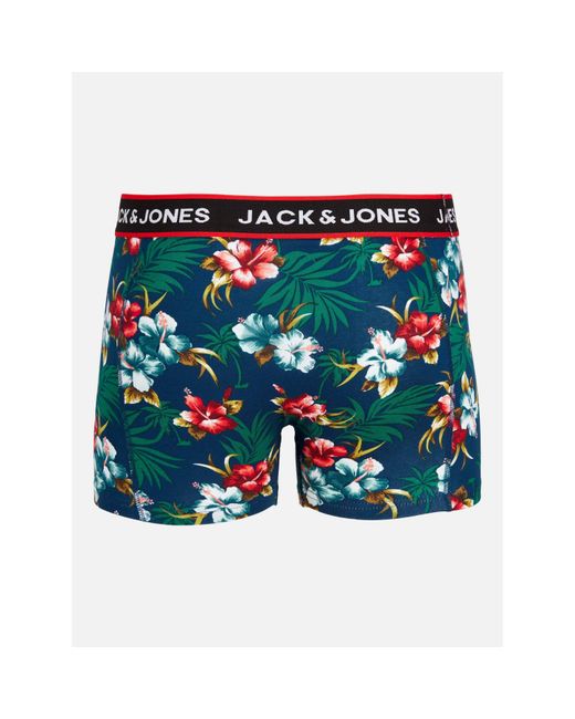 Jack & Jones Blue Flower Pack Trunks for men