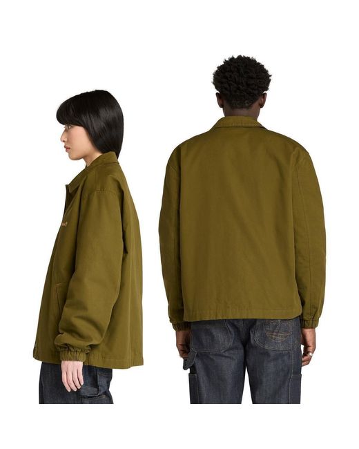 Timberland Green Coach Canvas Overshirt for men