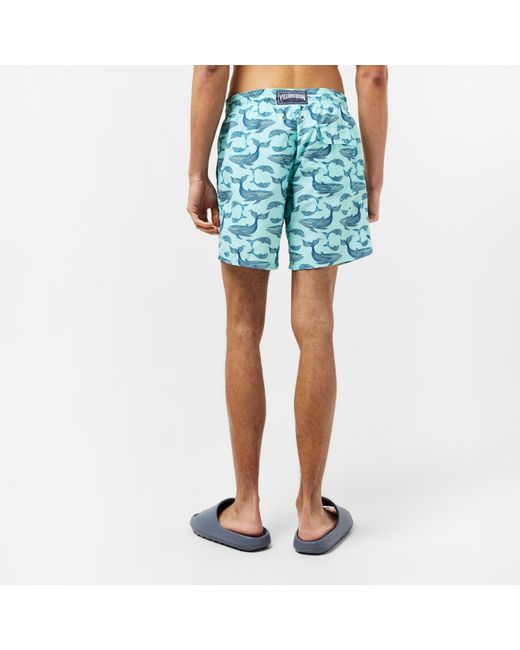 Vilebrequin Blue Moorea Quick Dry Tailored Fit Swim Shorts for men