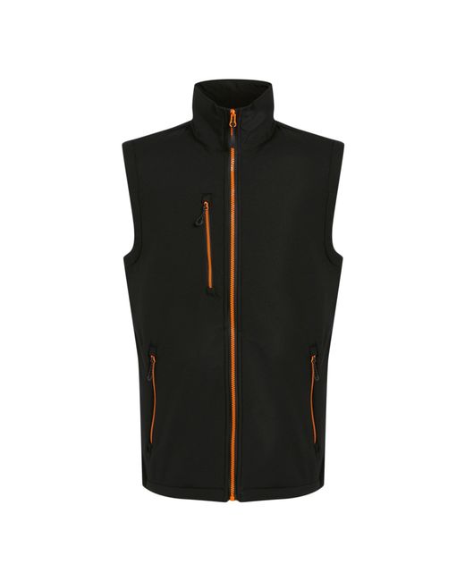 Regatta Black Navigate 2 Layer Softshell Bodywarmer for men