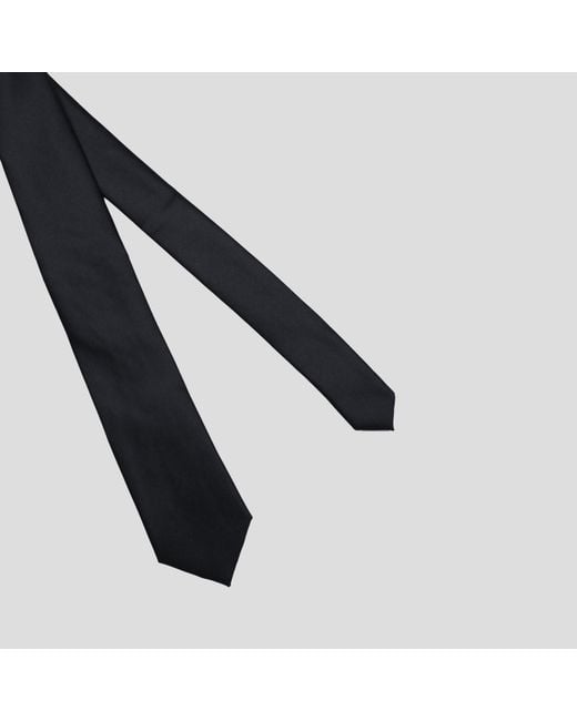 Twisted Tailor Black Ellroy Plain Tie for men