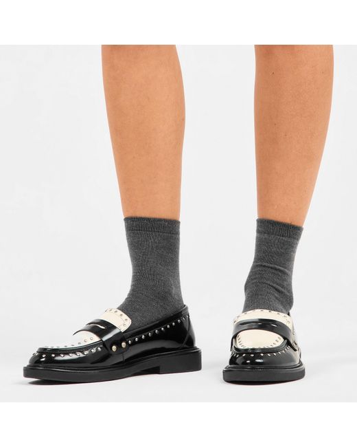 Steve Madden Black Harloe Flat Mules