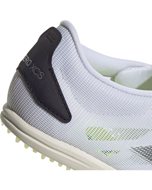 Adidas White Adizero Running Spikes for men
