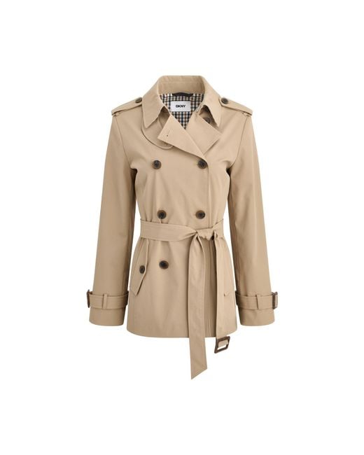 DKNY Natural A38 Mid Trench Ld64