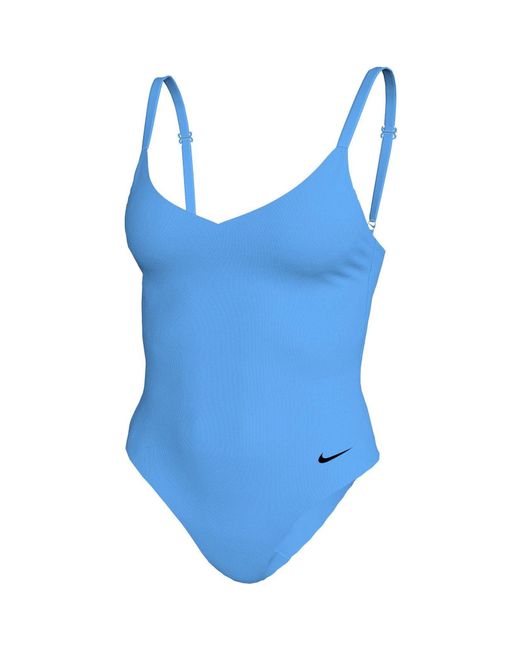 Nike Blue One Piece Swimsuit