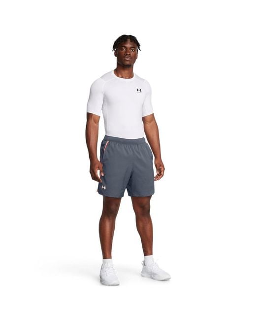 Under Armour Blue Launch Texture Shorts for men