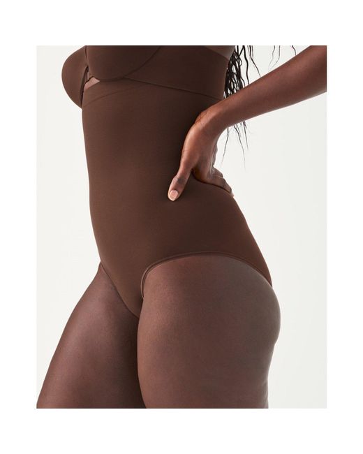 Spanx Brown Sculpt Seamless Power High-Waisted Brief