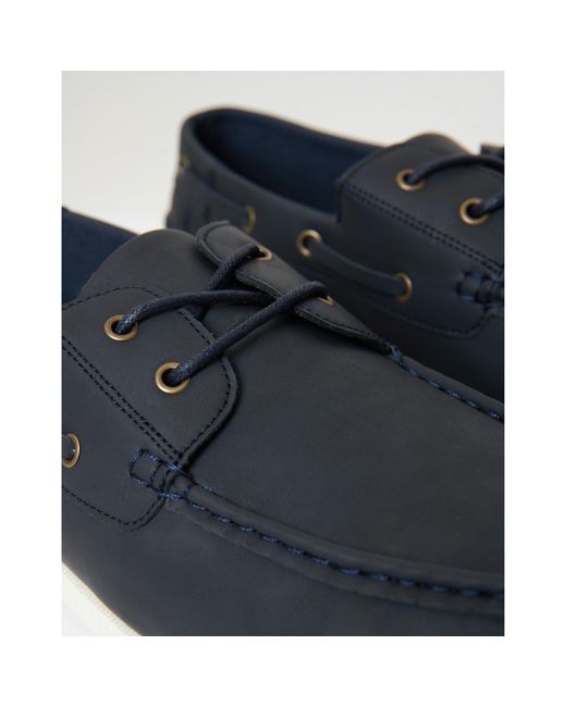 Threadbare Blue Archery Boat Shoes for men