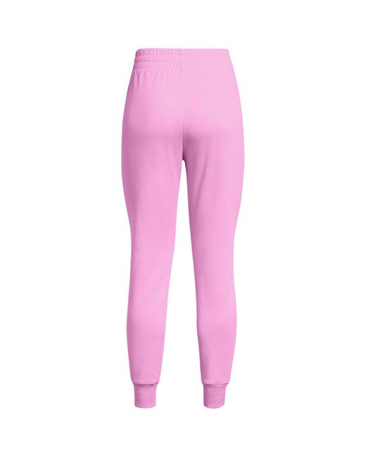 Under Armour Pink Ua Rival Fleece Joggers