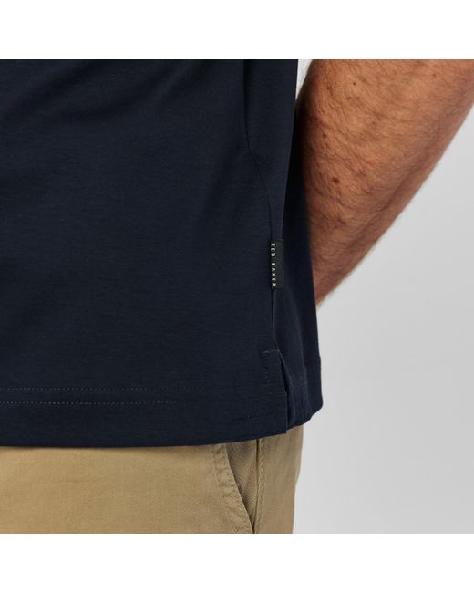 Ted Baker Blue Regular Fit Zeiter Polo Shirt for men