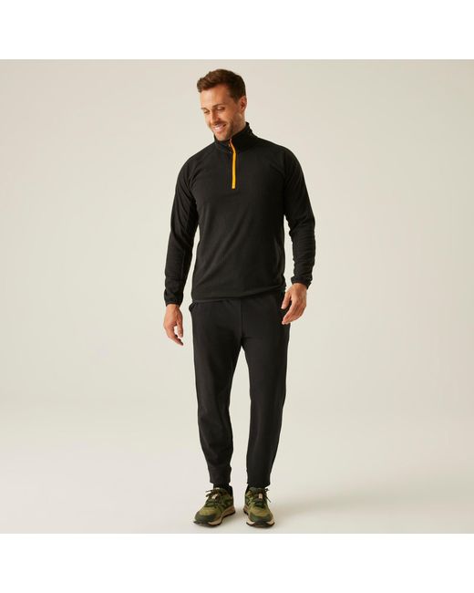 Regatta Black Navigate Half-Zip Fleece for men