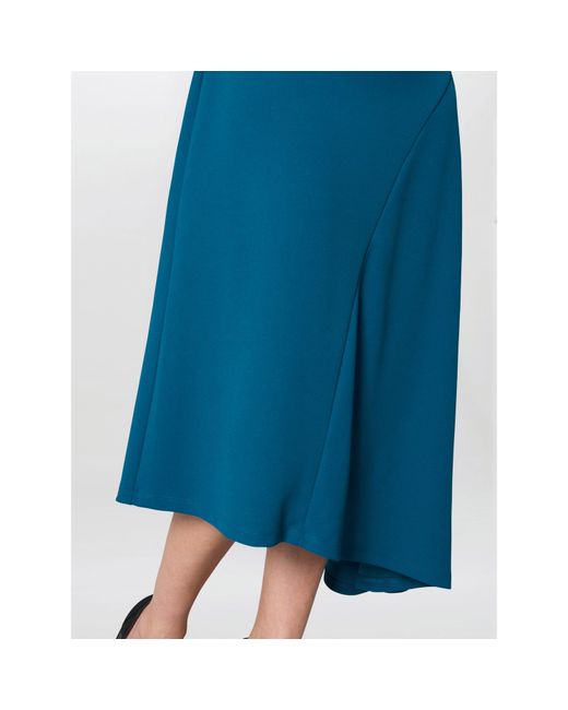 Gina Bacconi Blue Elma Fit And Flare Midi Dress