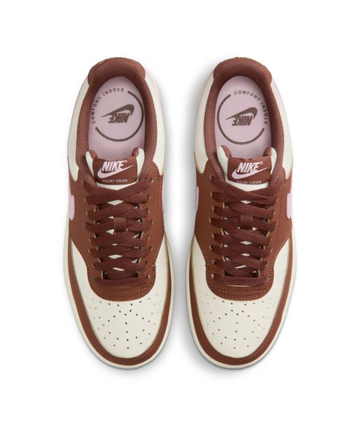 Nike Brown Court Vision Low Next Nature Trainers