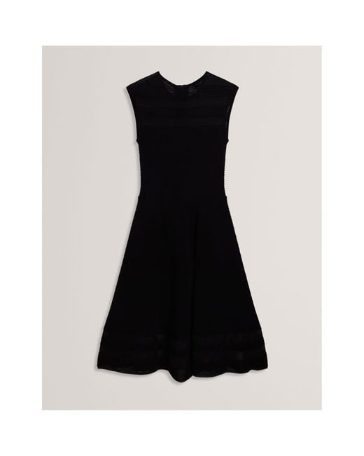 Ted Baker Black Knitted Jumper Dress