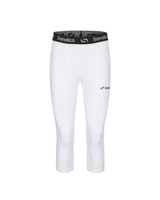Sondico White Core Three Quarter Base Layer Tights for men