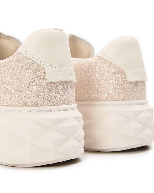 Jimmy Choo Pink Diamond Light Maxi Trainers