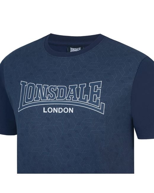 Lonsdale Blue Tee Shirt for men