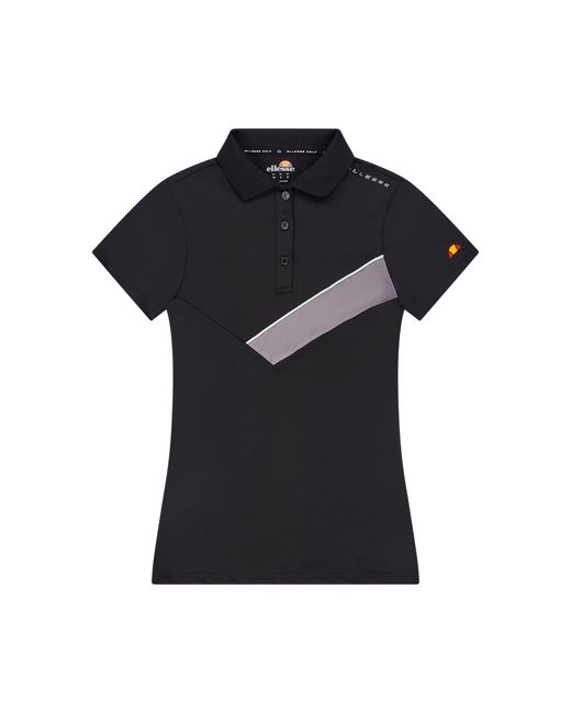 Ellesse Black Lotali Short Sleeve Polo Shirt