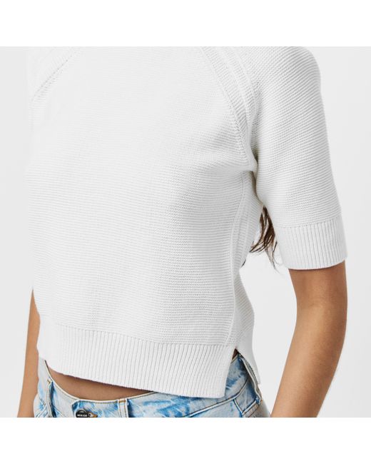 French Connection White Lily Mozart Crew Neck Jumper