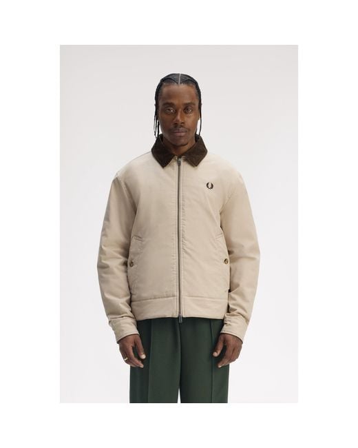 Fred Perry Natural Caban Barn Jacket for men