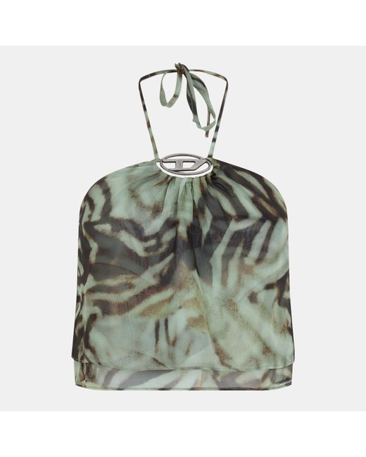 DIESEL Green Wrap Top