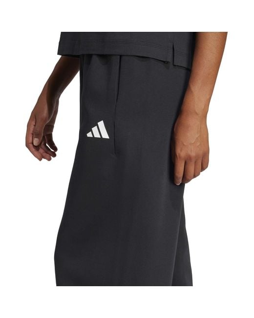 Adidas Black Open Hem Fleece Joggers
