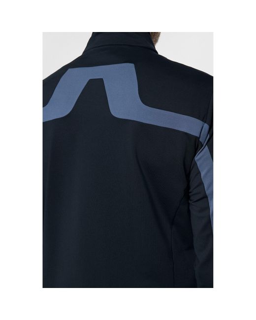 J.Lindeberg Blue Jarvis Mid Layer Pullover for men