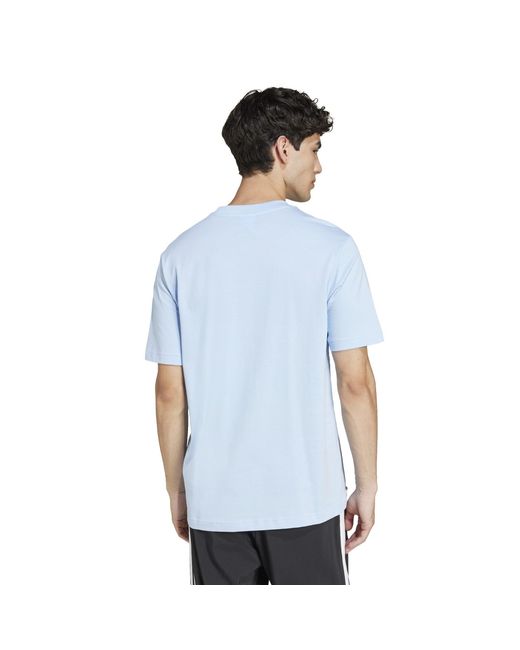 Adidas Blue Graphic Logo T-Shirt for men