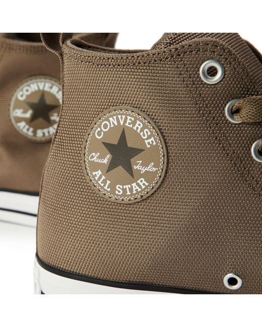 Converse Brown Canvas High-Top Trainers for men