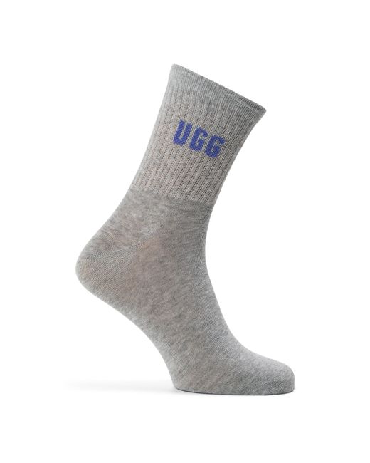 Ugg White Quinlin Quarter Socks