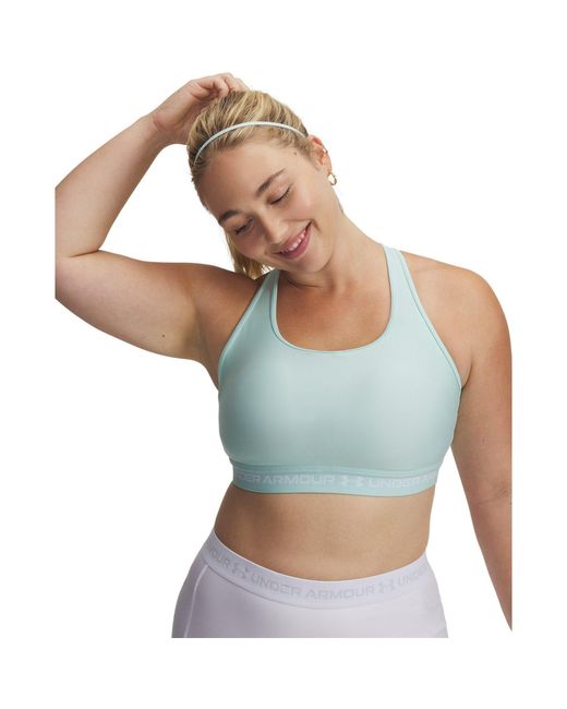 Under Armour Blue Crossback Medium Impact Sports Bra