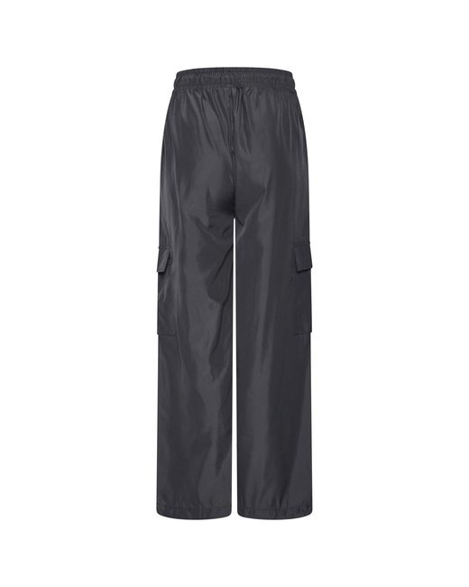 Gym King Gray Satin Cargo Open Hem Fleece Jogger