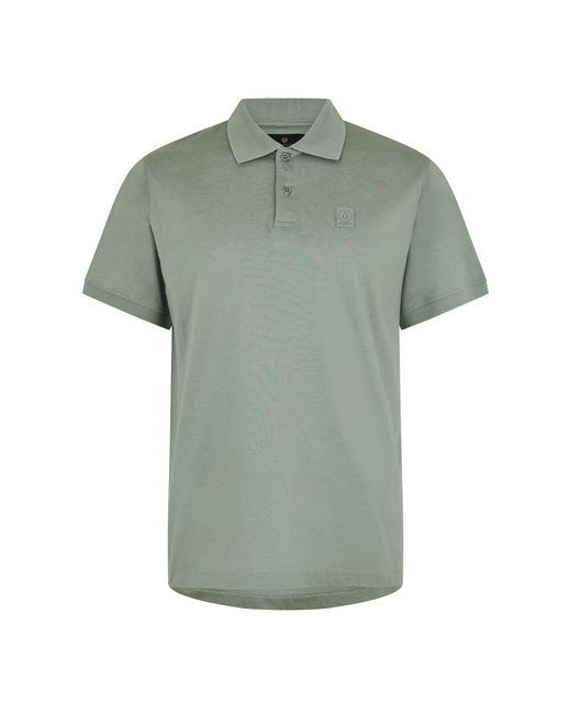 Belstaff Green Steel Short Sleeve Polo Shirt for men