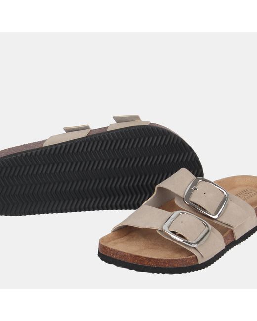 Miso Brown Birki Flat Sandals