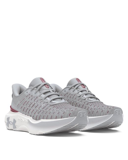 Under Armour Gray Infinite Elite Running Shoes for men