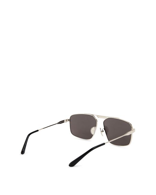Balenciaga Gray Aviator Sunglasses for men