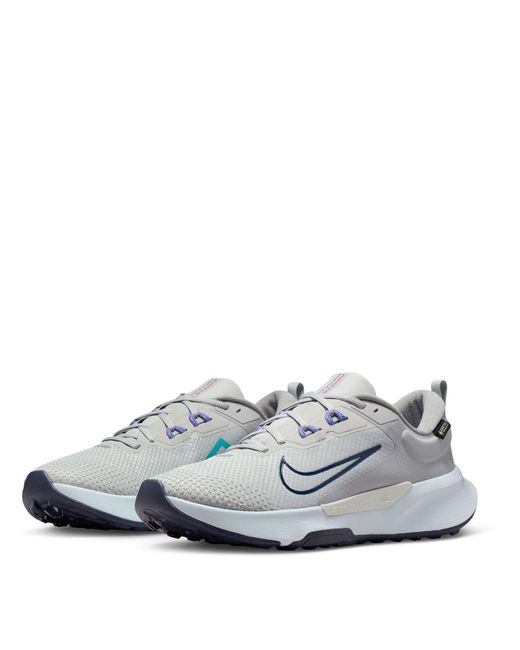 Nike Gray Juniper Trail 2 Gtx Trail Running Shoes for men