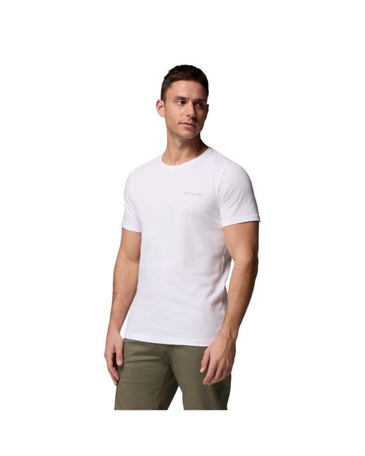 Columbia White Rapid Ridge Graphic Tee for men