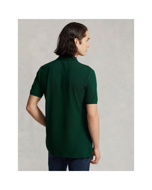Polo Ralph Lauren Green Custom Slim Short Sleeve Shirt for men