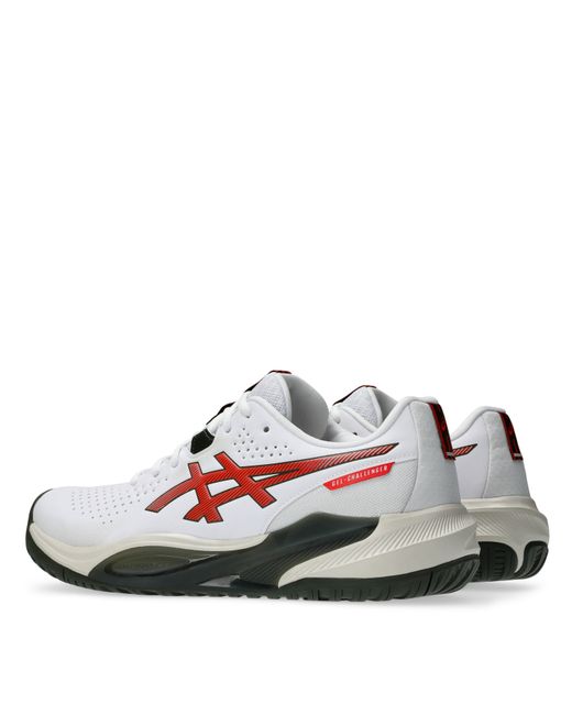 Asics White Gel-Challenger 15 Clay Tennis Shoes for men