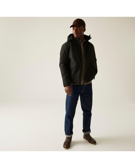 Regatta Black Sterlings Waterproof Insulated Jacket for men