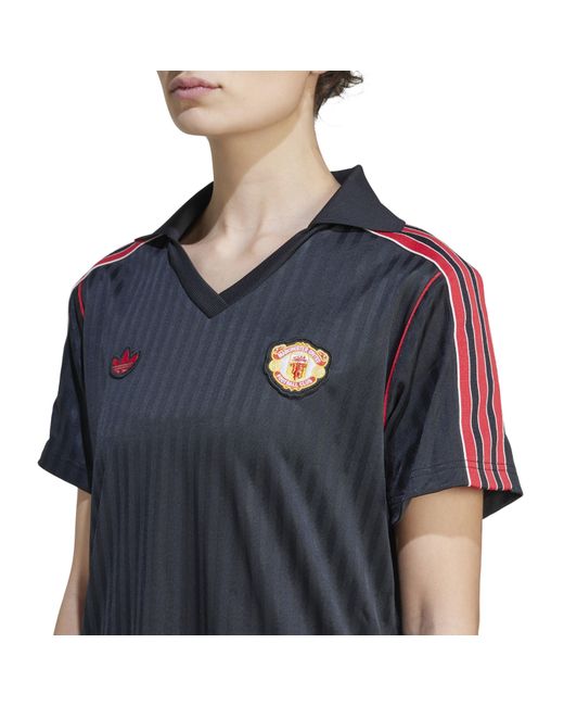 Adidas Black Mufc Icon T-Shirt Dress