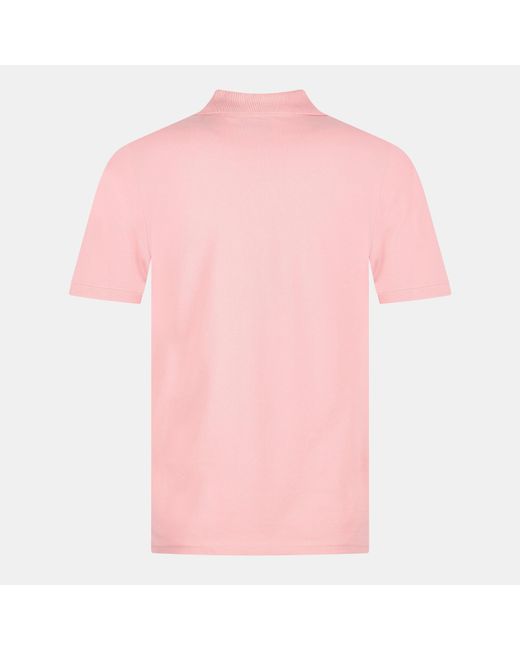 Lyle & Scott Pink Basic Short Sleeve Polo Shirt for men