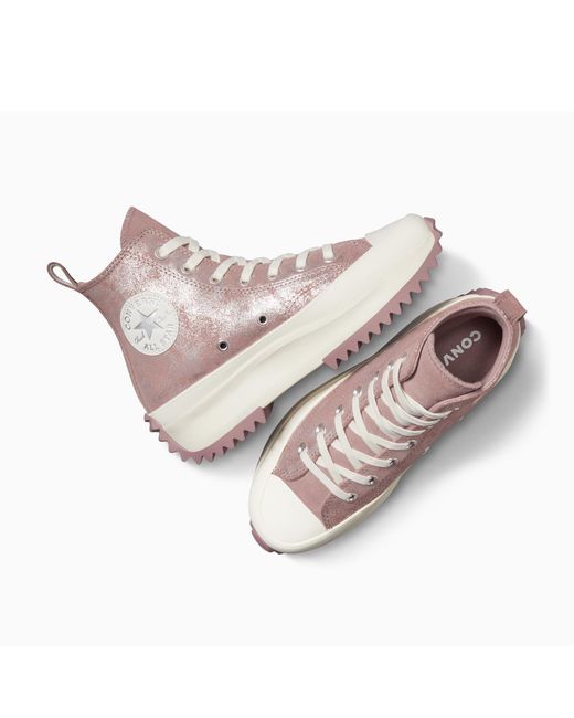 Converse Pink Adults Run Star Hike High-Top Trainers