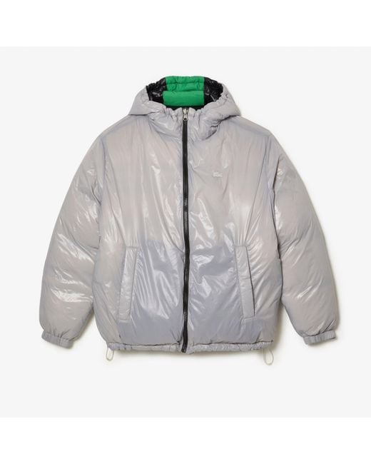 Lacoste Blue Reversible Puffer Jacket for men