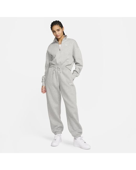 Nike Gray Phoenix Fleece Joggers