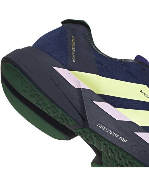 Adidas Blue Adios Pro 4 Road Running Shoes for men